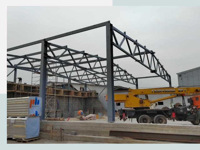 Строительство цехов в Белой Калитве