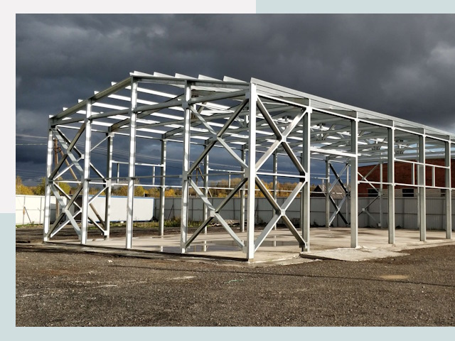 Двускатные ангары в Белая Калитва от 622 руб. за квадрат