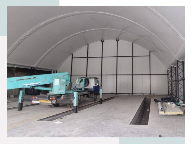 Внутреннее оснащение ангаров в Белой Калитве