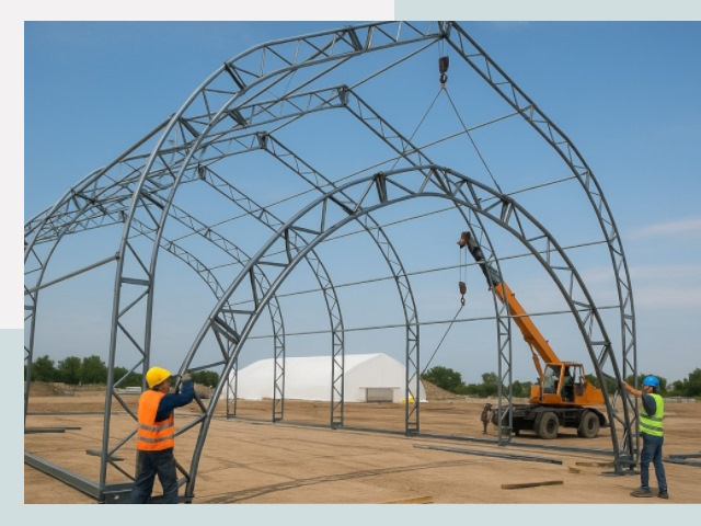 Монтаж ангаров в Белой Калитве от 622 руб. - Надежно и быстро